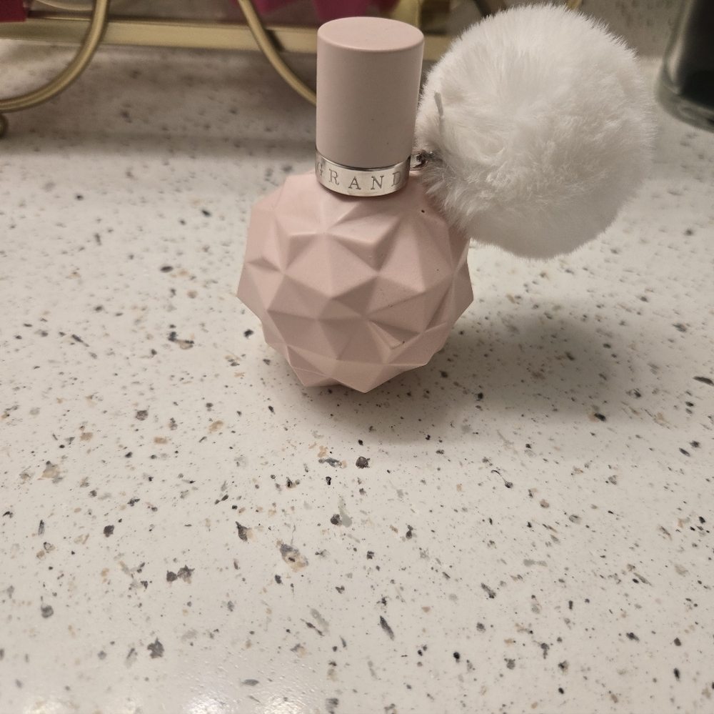 Ariana Grande Pink Perfume Bottle with Pom Pom